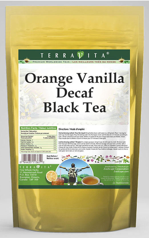 Orange Vanilla Decaf Black Tea