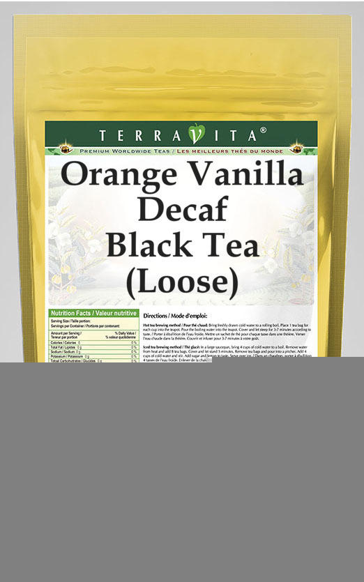 Orange Vanilla Decaf Black Tea (Loose)