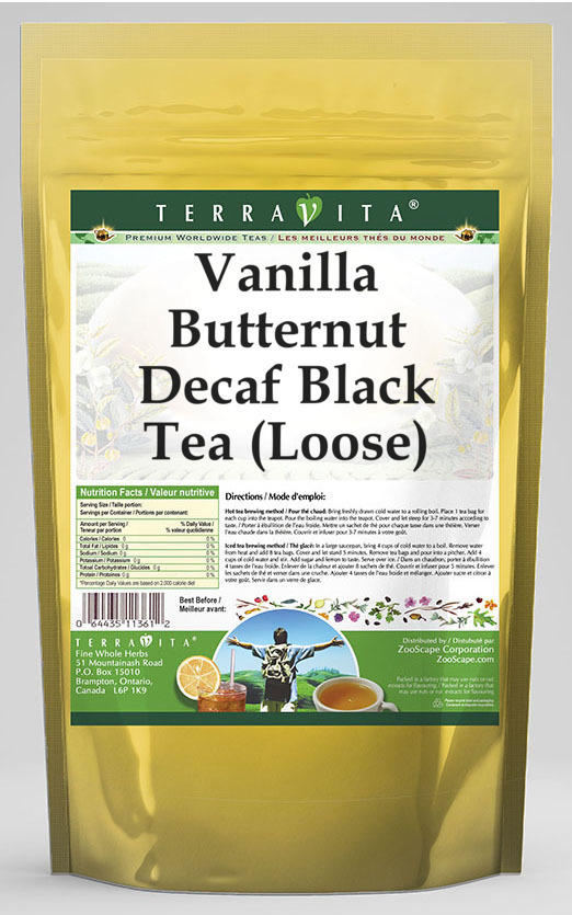 Vanilla Butternut Decaf Black Tea (Loose)