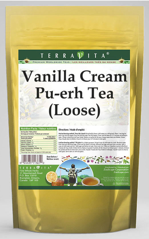 Vanilla Cream Pu-erh Tea (Loose)