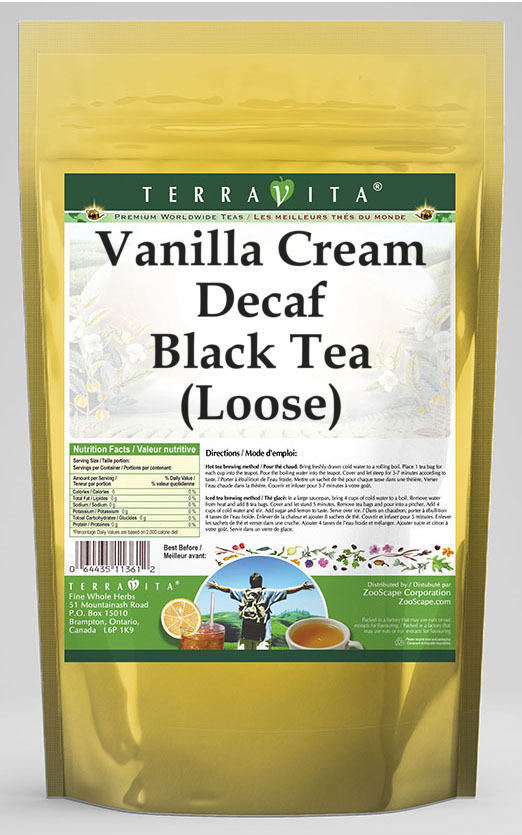 Vanilla Cream Decaf Black Tea (Loose)