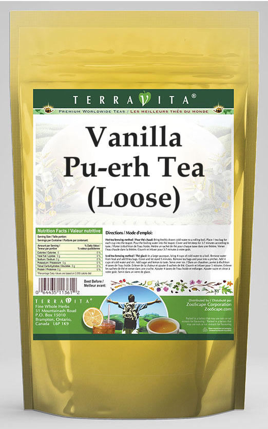 Vanilla Pu-erh Tea (Loose)