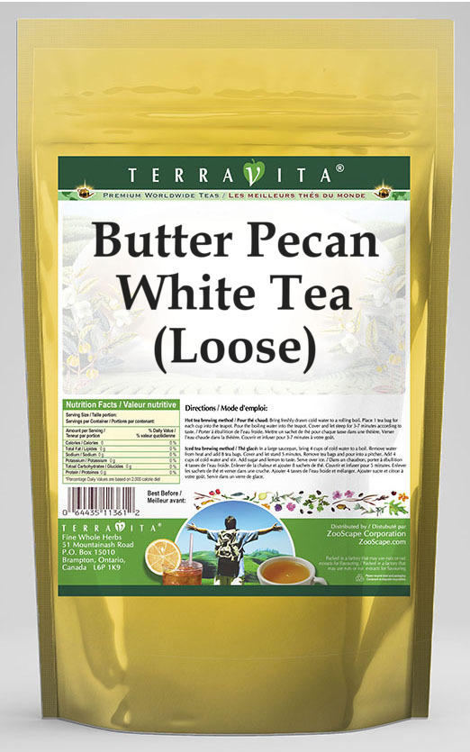 Butter Pecan White Tea (Loose)