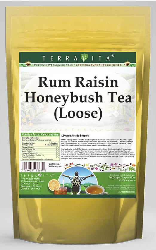 Rum Raisin Honeybush Tea (Loose)