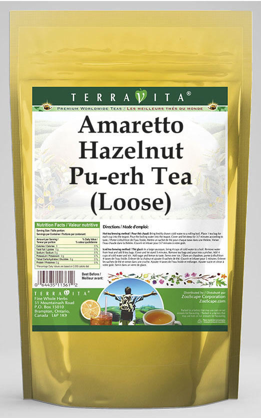 Amaretto Hazelnut Pu-erh Tea (Loose)