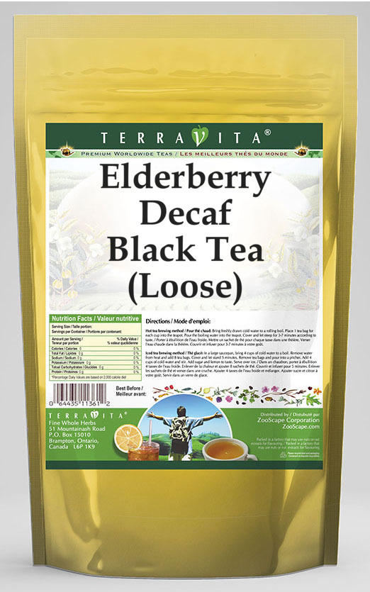 Elderberry Decaf Black Tea (Loose)