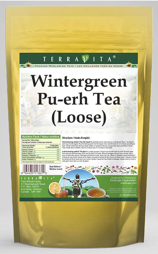 Wintergreen Pu-erh Tea (Loose)