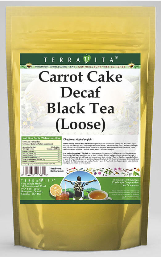 Carrot Cake Decaf Black Tea (Loose)