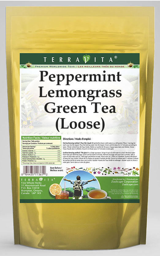 Peppermint Lemongrass Green Tea (Loose)
