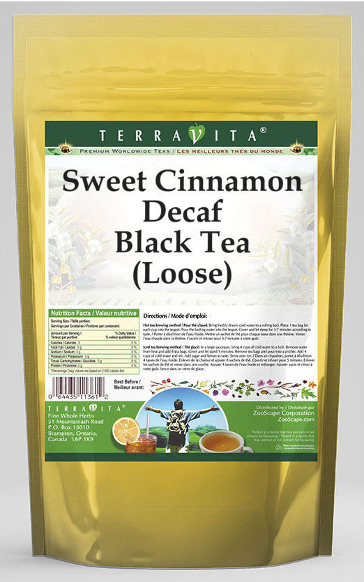 Sweet Cinnamon Decaf Black Tea (Loose)