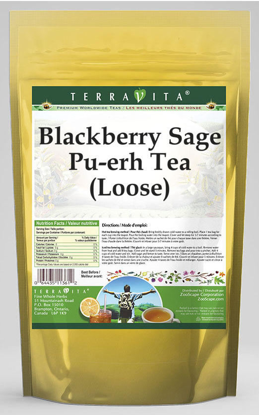 Blackberry Sage Pu-erh Tea (Loose)