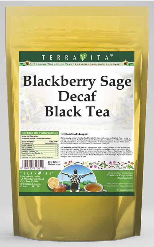Blackberry Sage Decaf Black Tea