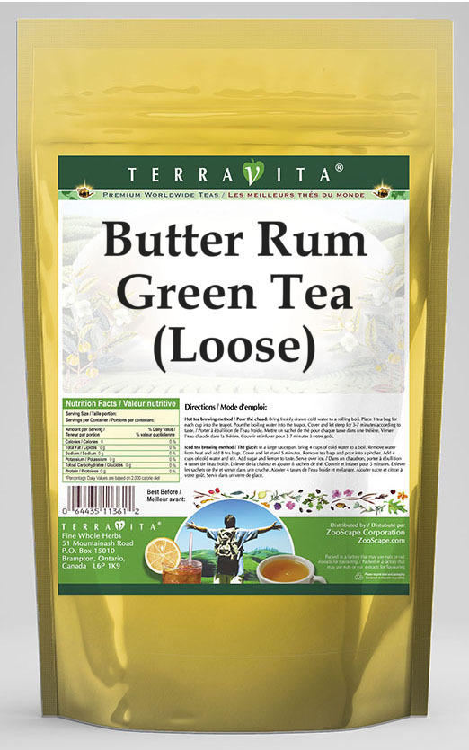 Butter Rum Green Tea (Loose)