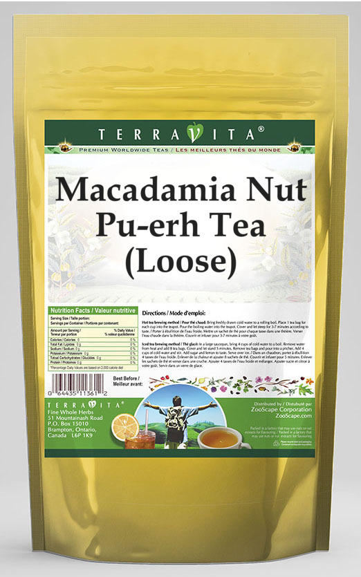 Macadamia Nut Pu-erh Tea (Loose)