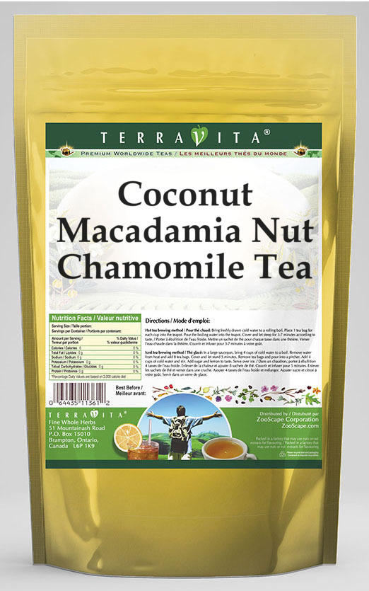 Coconut Macadamia Nut Chamomile Tea