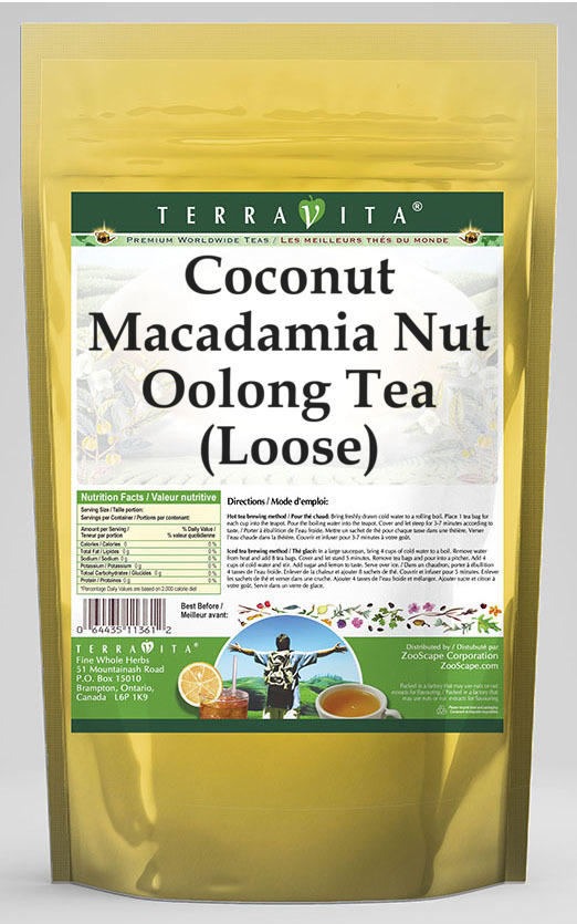 Coconut Macadamia Nut Oolong Tea (Loose)