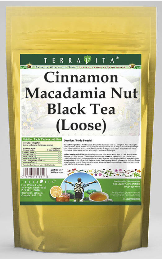 Cinnamon Macadamia Nut Black Tea (Loose)