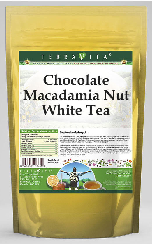 Chocolate Macadamia Nut White Tea