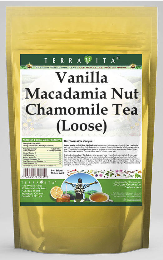 Vanilla Macadamia Nut Chamomile Tea (Loose)