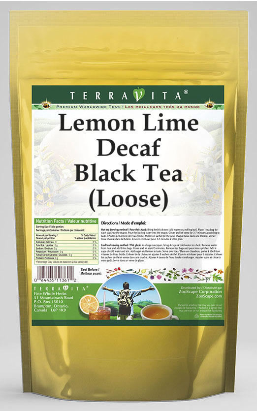 Lemon Lime Decaf Black Tea (Loose)