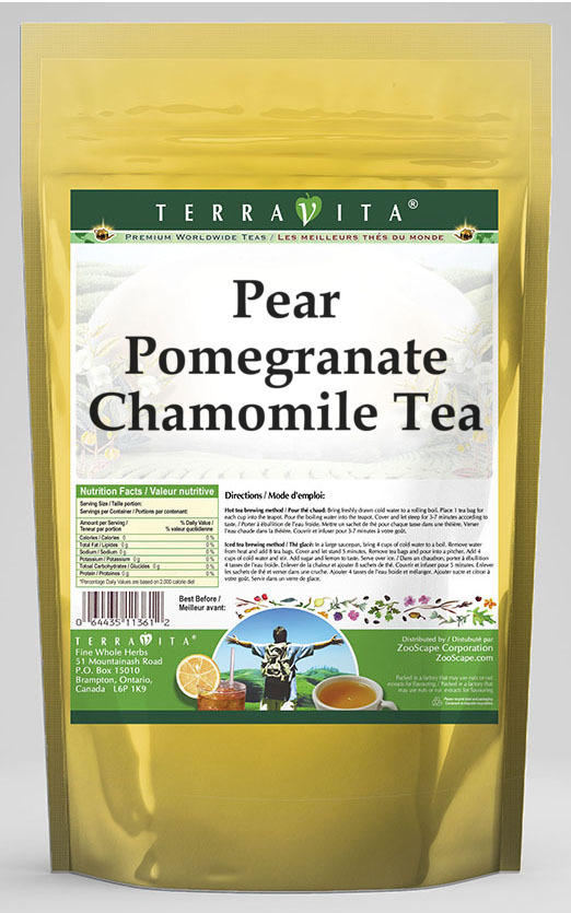 Pear Pomegranate Chamomile Tea