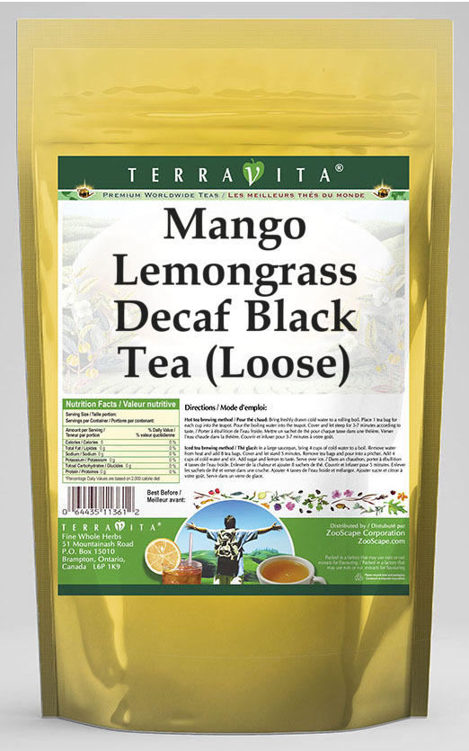 Mango Lemongrass Decaf Black Tea (Loose)