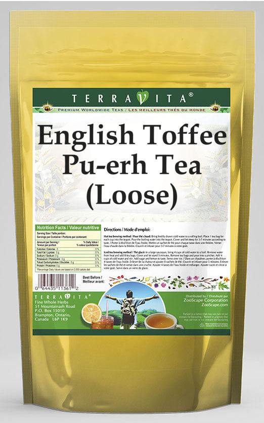 English Toffee Pu-erh Tea (Loose)