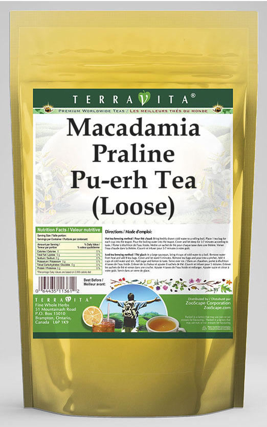 Macadamia Praline Pu-erh Tea (Loose)