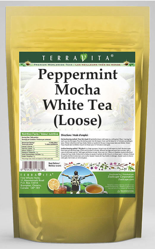 Peppermint Mocha White Tea (Loose)