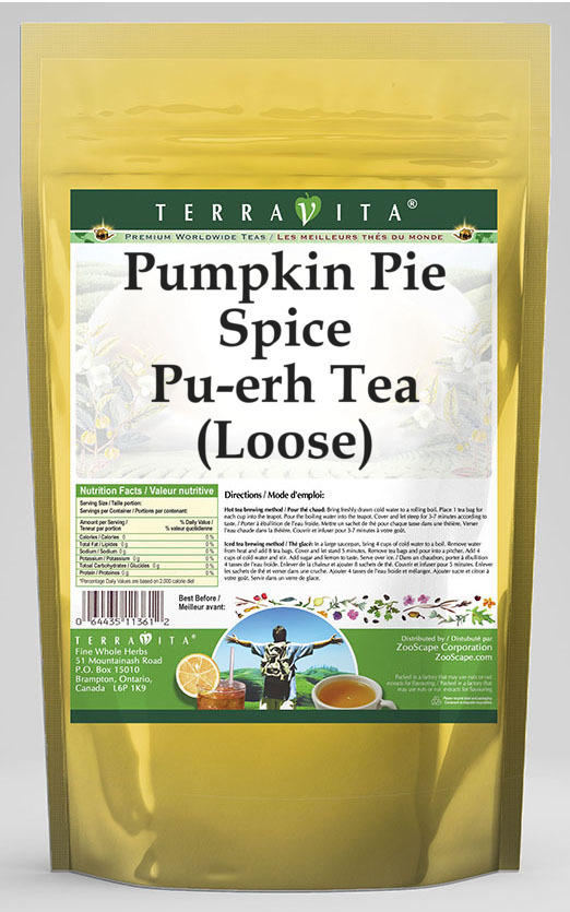 Pumpkin Pie Spice Pu-erh Tea (Loose)