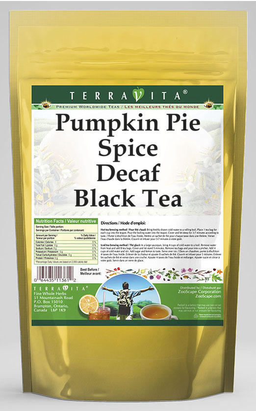 Pumpkin Pie Spice Decaf Black Tea