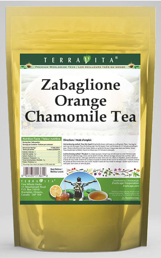 Zabaglione Orange Chamomile Tea