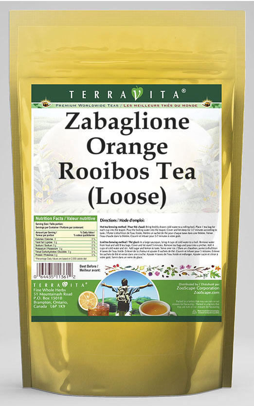Zabaglione Orange Rooibos Tea (Loose)