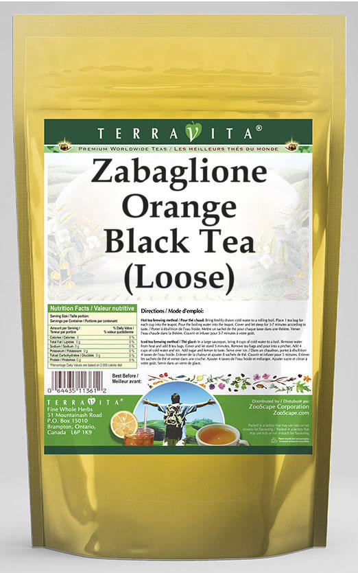 Zabaglione Orange Black Tea (Loose)