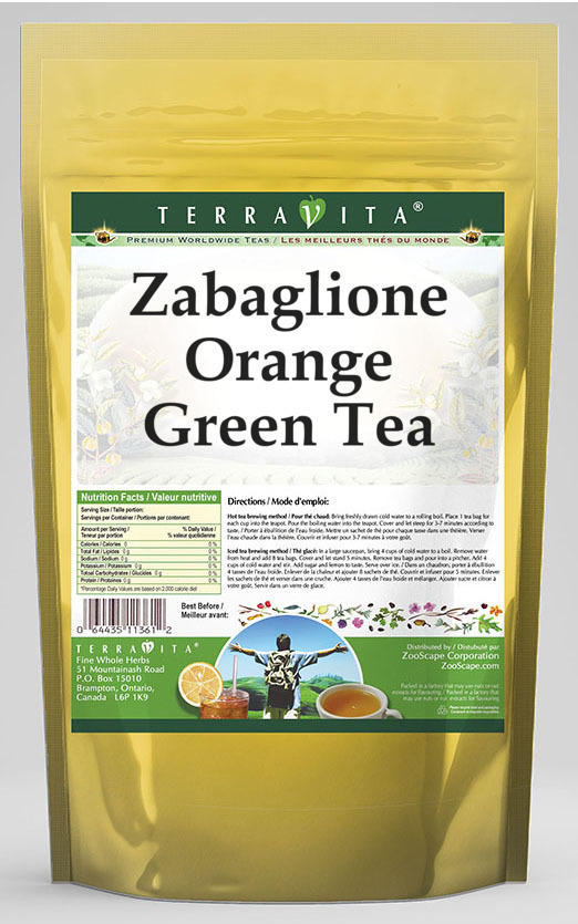 Zabaglione Orange Green Tea