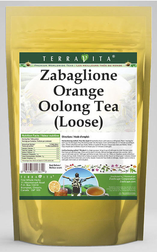 Zabaglione Orange Oolong Tea (Loose)