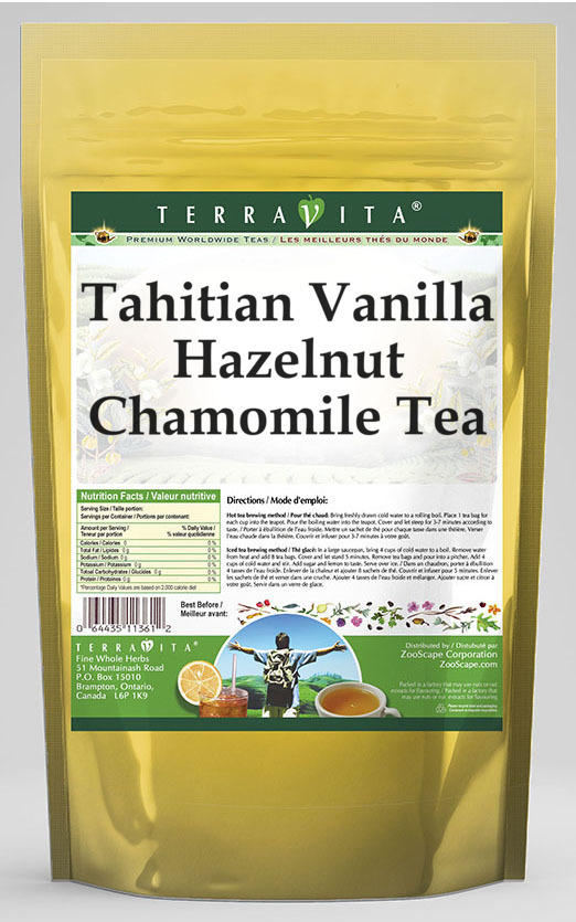 Tahitian Vanilla Hazelnut Chamomile Tea