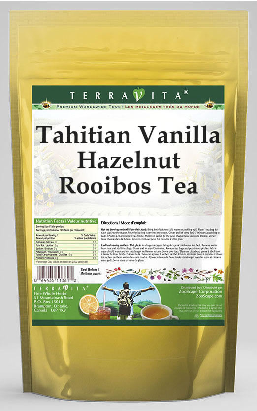 Tahitian Vanilla Hazelnut Rooibos Tea