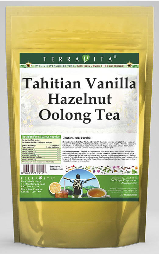 Tahitian Vanilla Hazelnut Oolong Tea