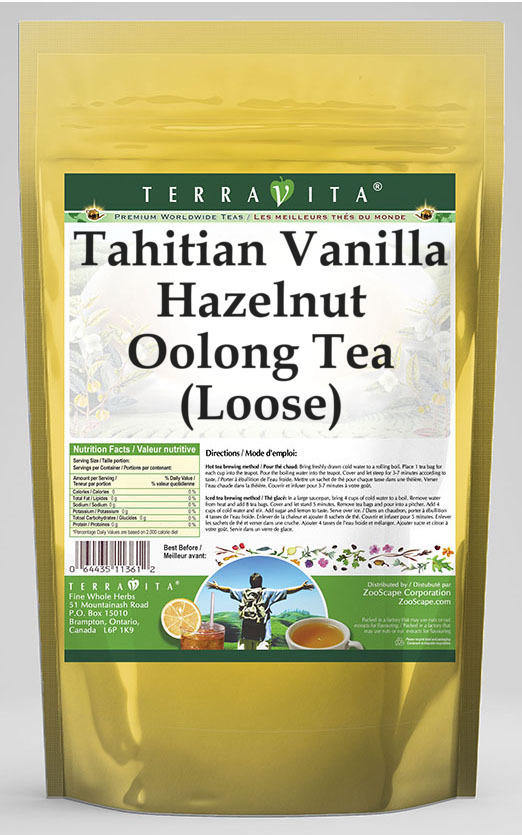 Tahitian Vanilla Hazelnut Oolong Tea (Loose)
