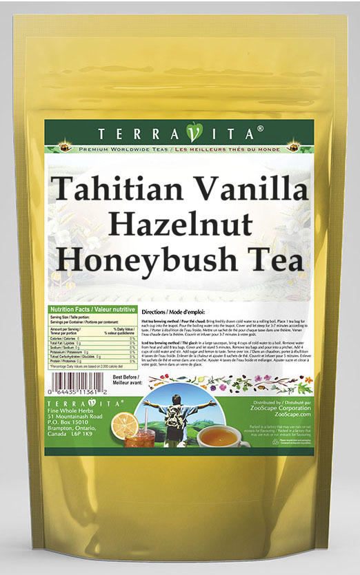 Tahitian Vanilla Hazelnut Honeybush Tea