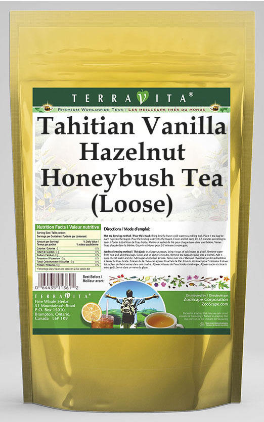 Tahitian Vanilla Hazelnut Honeybush Tea (Loose)