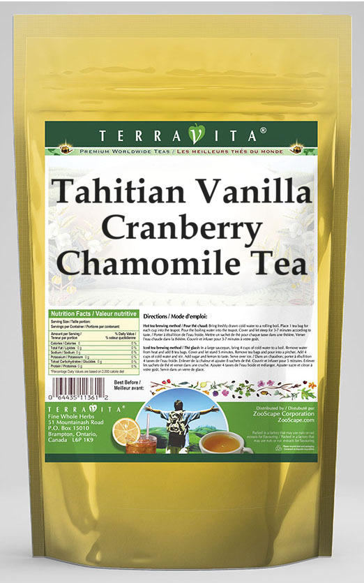 Tahitian Vanilla Cranberry Chamomile Tea