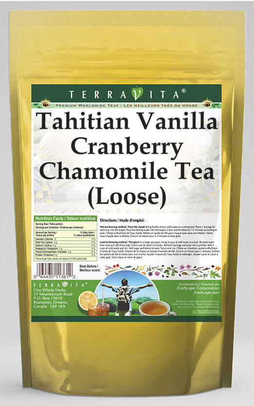 Tahitian Vanilla Cranberry Chamomile Tea (Loose)