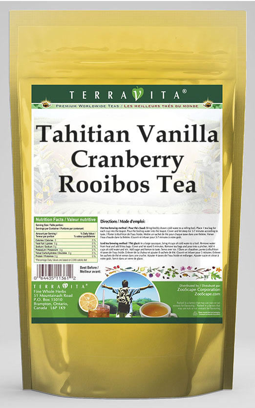 Tahitian Vanilla Cranberry Rooibos Tea