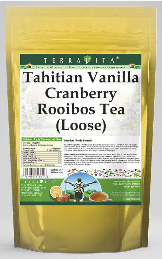 Tahitian Vanilla Cranberry Rooibos Tea (Loose)