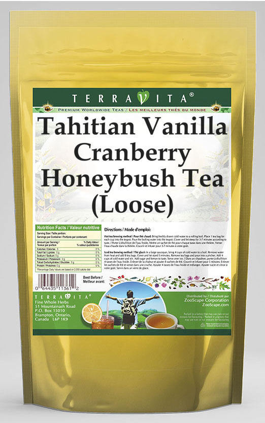 Tahitian Vanilla Cranberry Honeybush Tea (Loose)