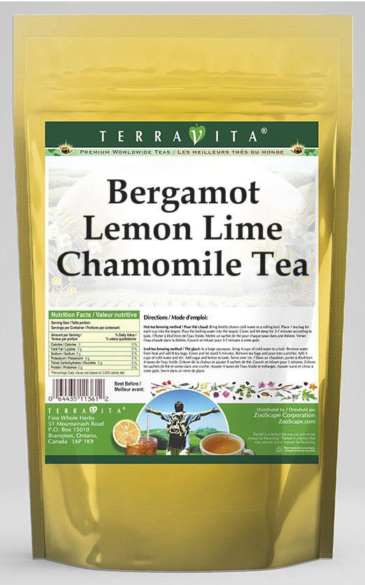 Bergamot Lemon Lime Chamomile Tea