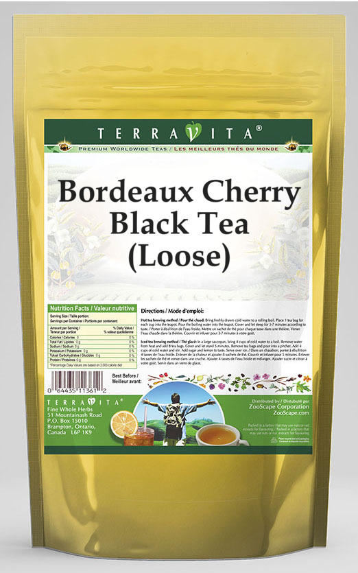 Bordeaux Cherry Black Tea (Loose)