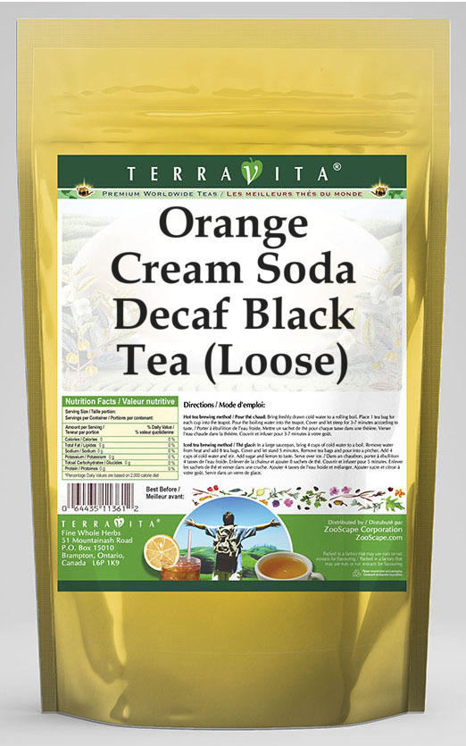 Orange Cream Soda Decaf Black Tea (Loose)